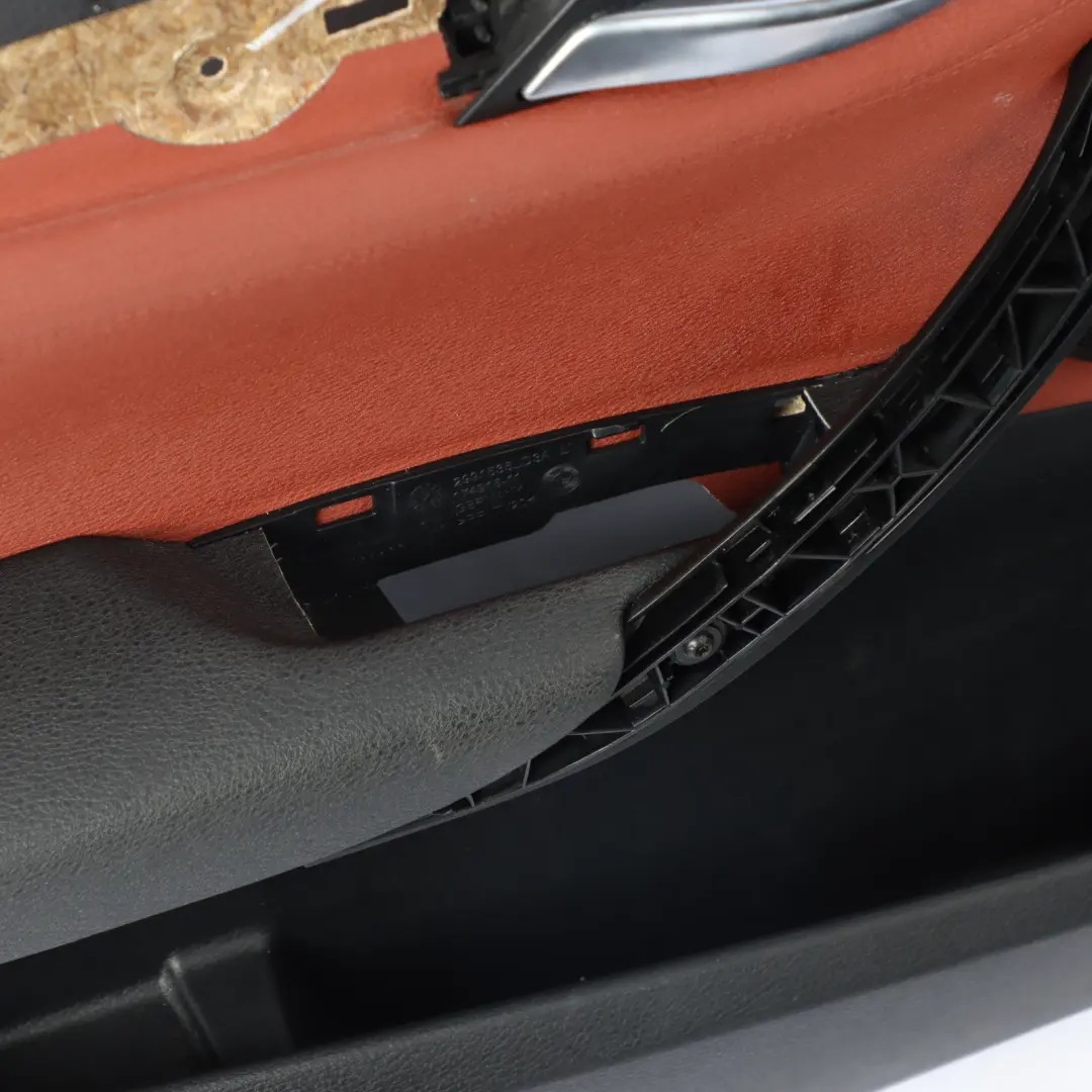 BMW E84 Door Card Trim Arm Rest Panel Front Left N/S Red Brown Leather 7327191