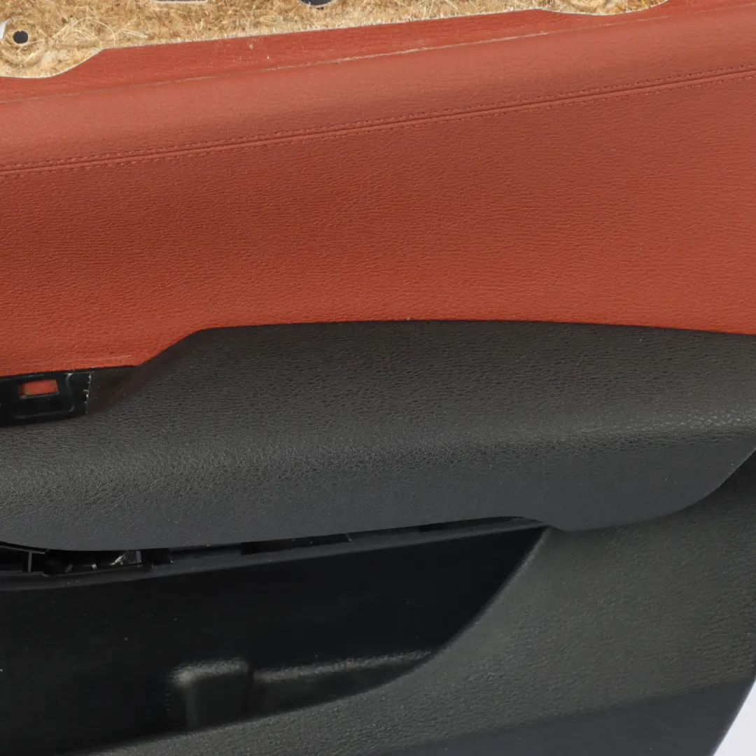 BMW E84 Door Card Trim Arm Rest Panel Front Right O/S Red Brown Leather 7327192