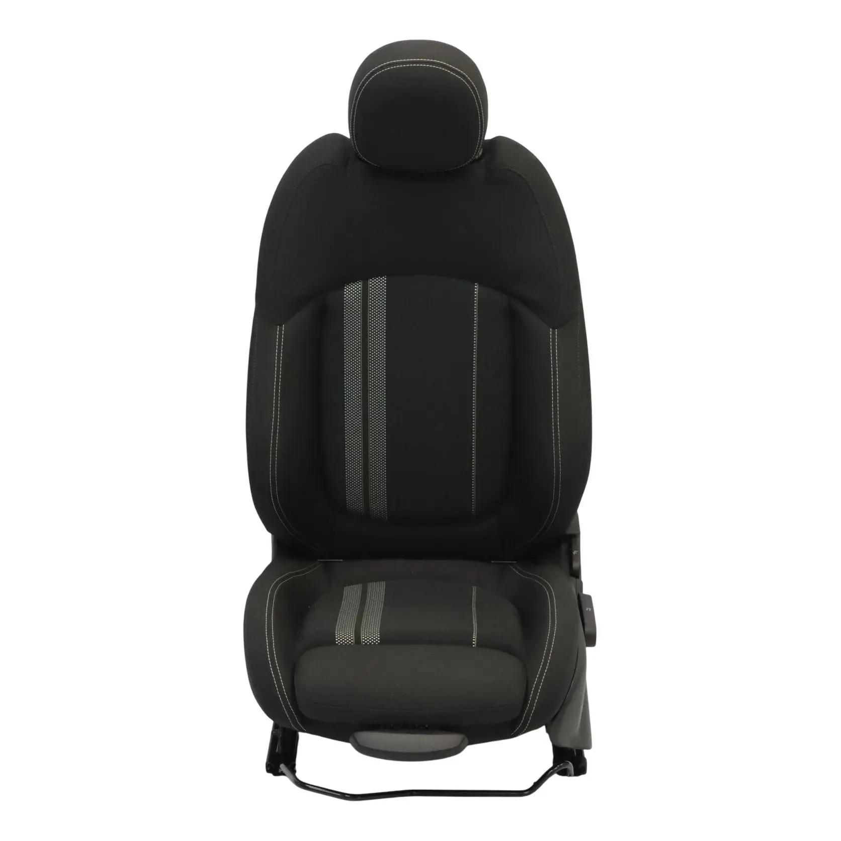 Asiento Deportivo Delantero Izquierdo Mini F57 Calefacción Doble Franja Negro