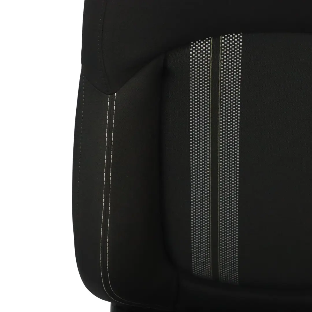 Mini F57 Sport Seat Front Left N/S Heated Fabric Double Stripe Carbon Black 