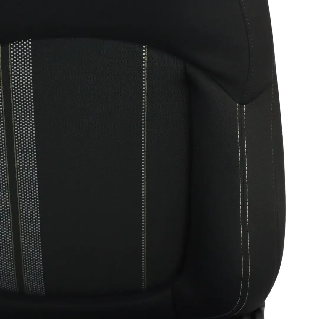 Mini F57 Sport Seat Front Left N/S Heated Fabric Double Stripe Carbon Black 