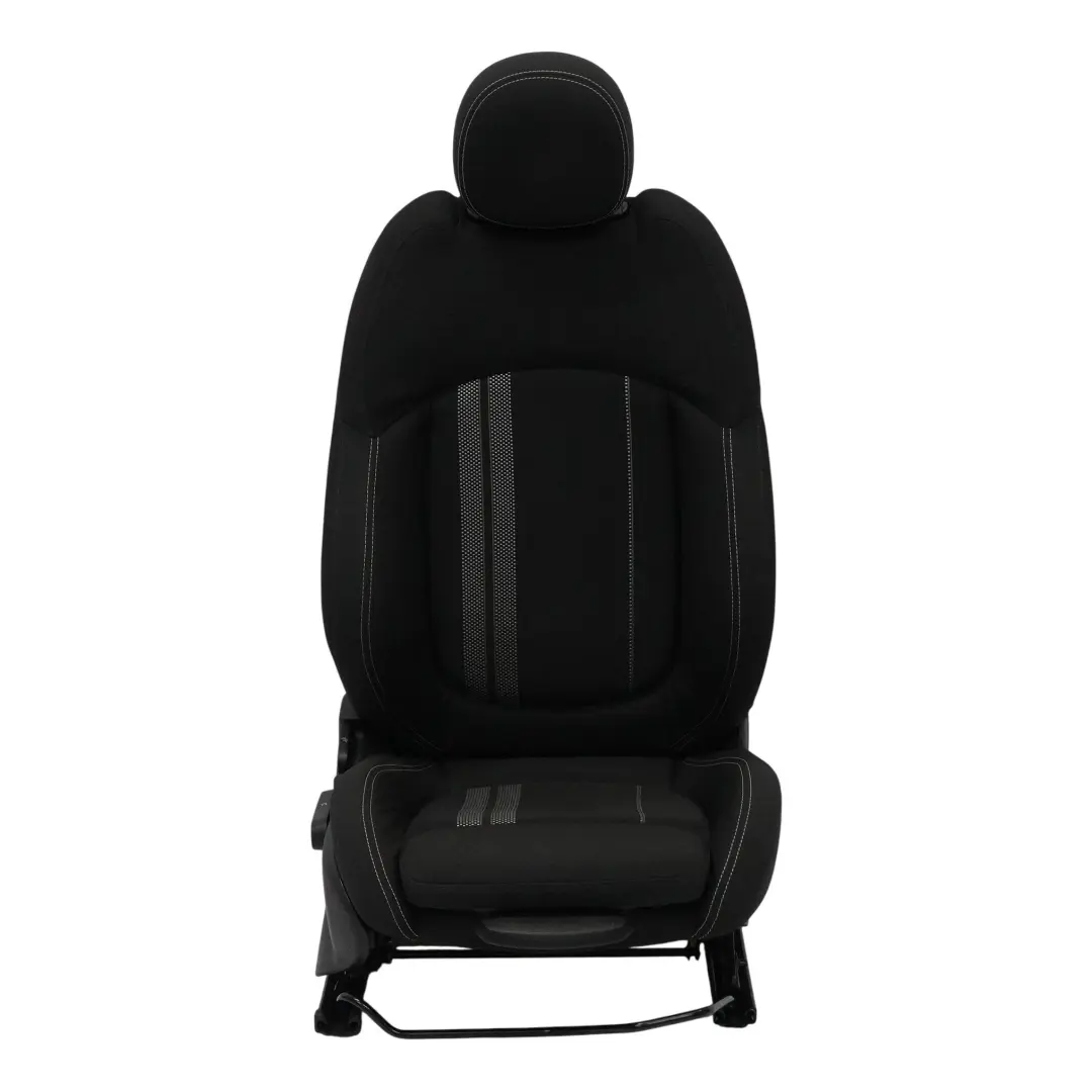 Mini F57 Sport Seat Front Right O/S Heated Fabric Double Stripe Carbon Black 