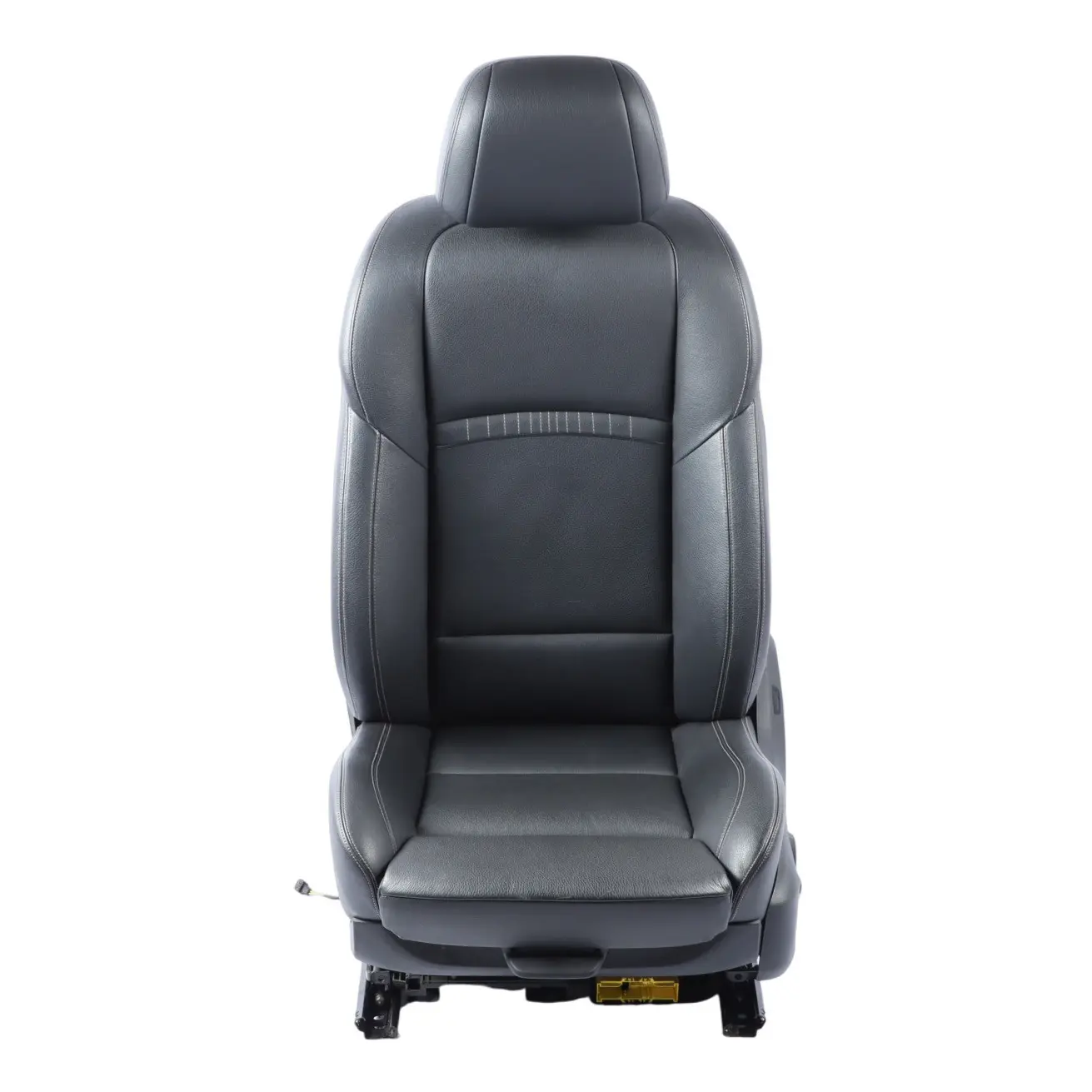 BMW F10 F11 LCI M-Sport Heated Front Left N/S Seat Leather Black Exclusive Seam