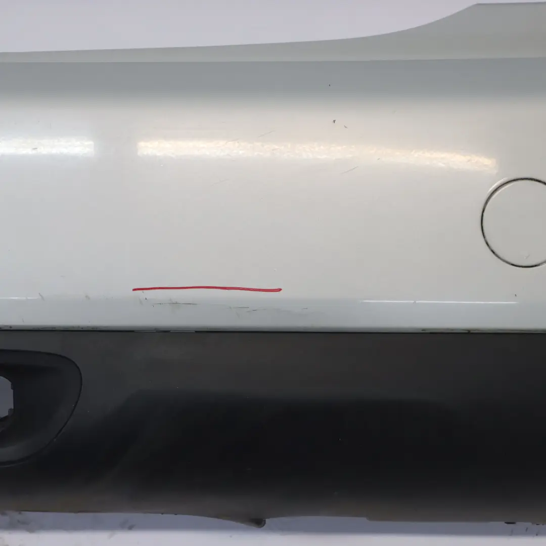 Mini F55 Rear Bumper Trim Panel Covering White Silver Metallic - A62