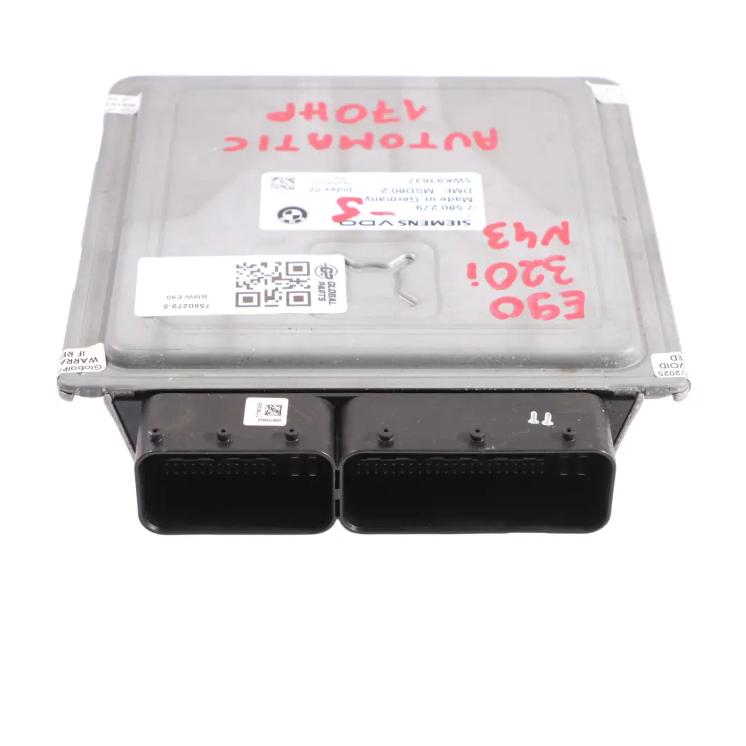 BMW E81 E87 LCI E90 120I 320I N43 170HP Komputer Silnika ECU DME 7580279