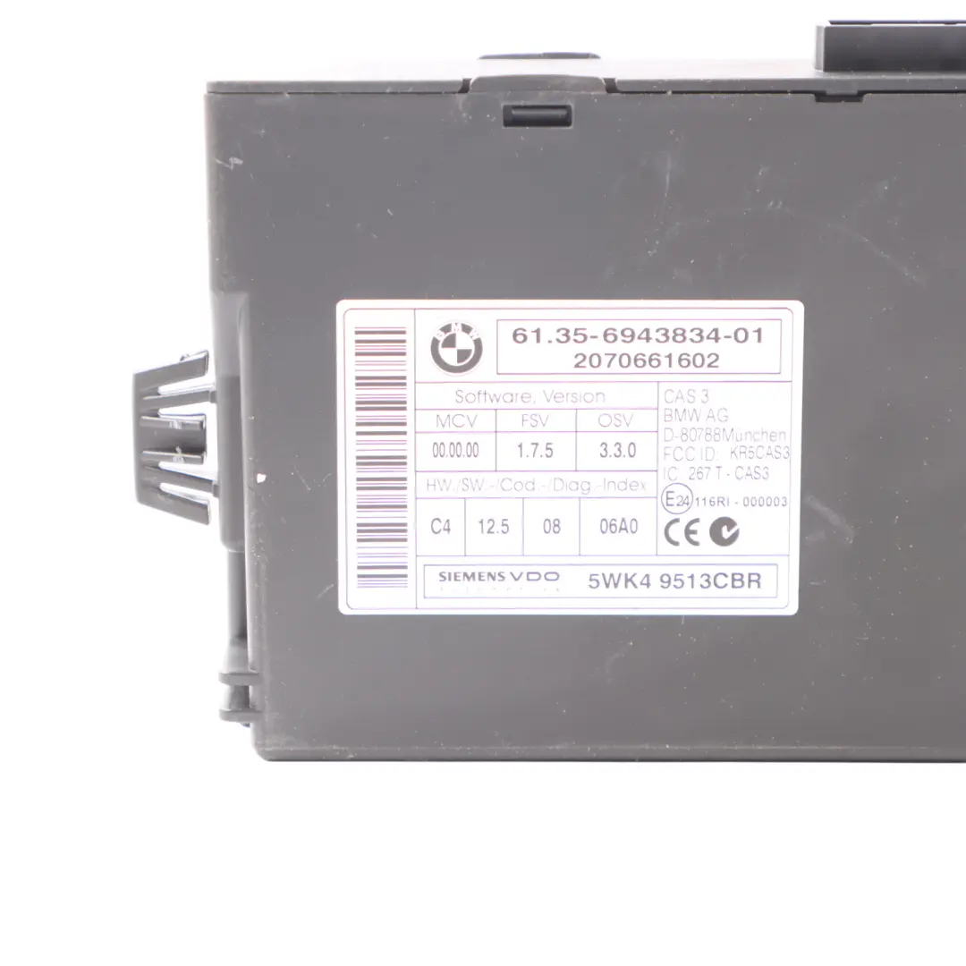 BMW E87 LCI E90 E91 N43 120i 320i 170HP Engine ECU DME Kit 7599881 CAS3 + Key