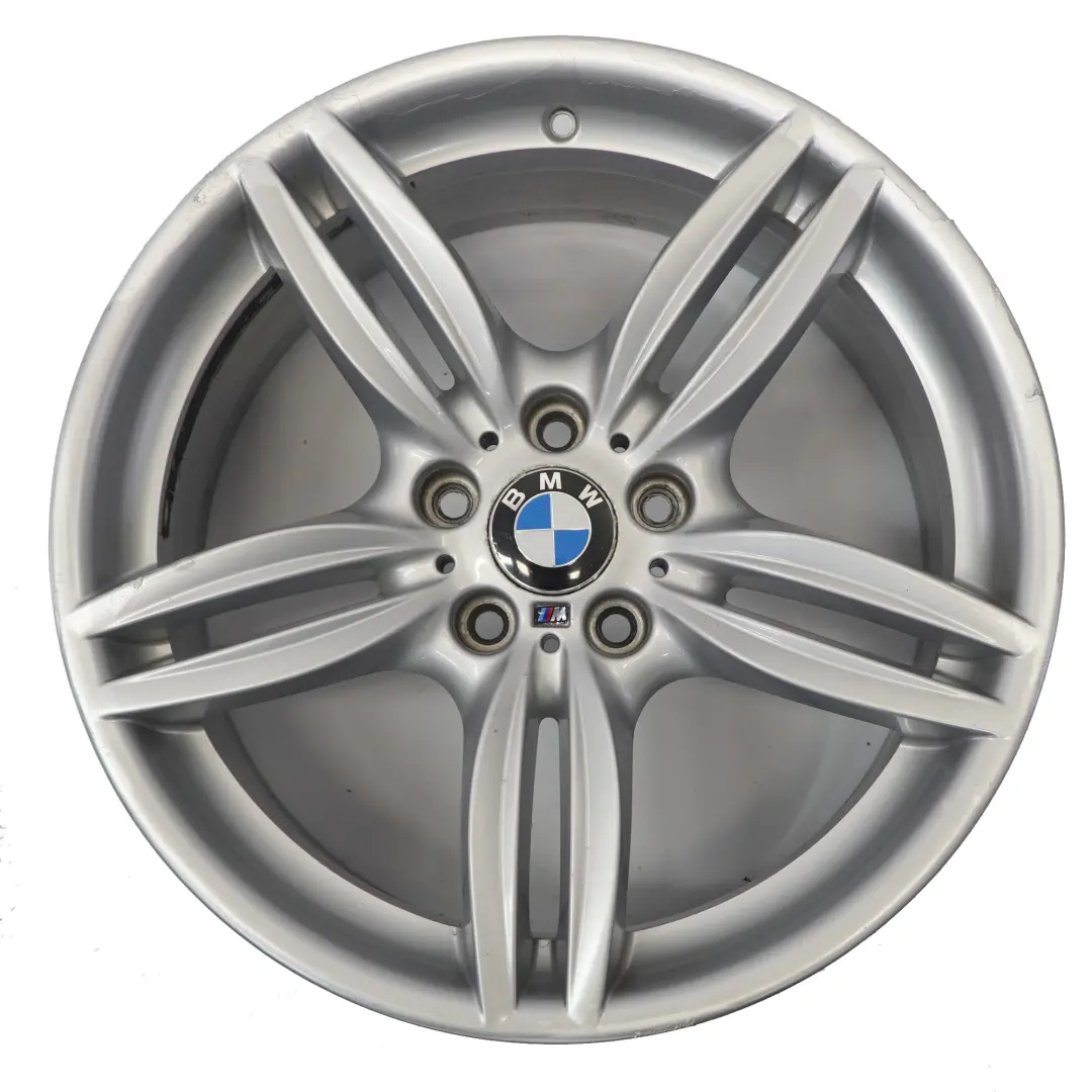 BMW F10 F12 Silver Rear Wheel Alloy Rim M Double Spoke 351 9J 19" ET:44 7842653