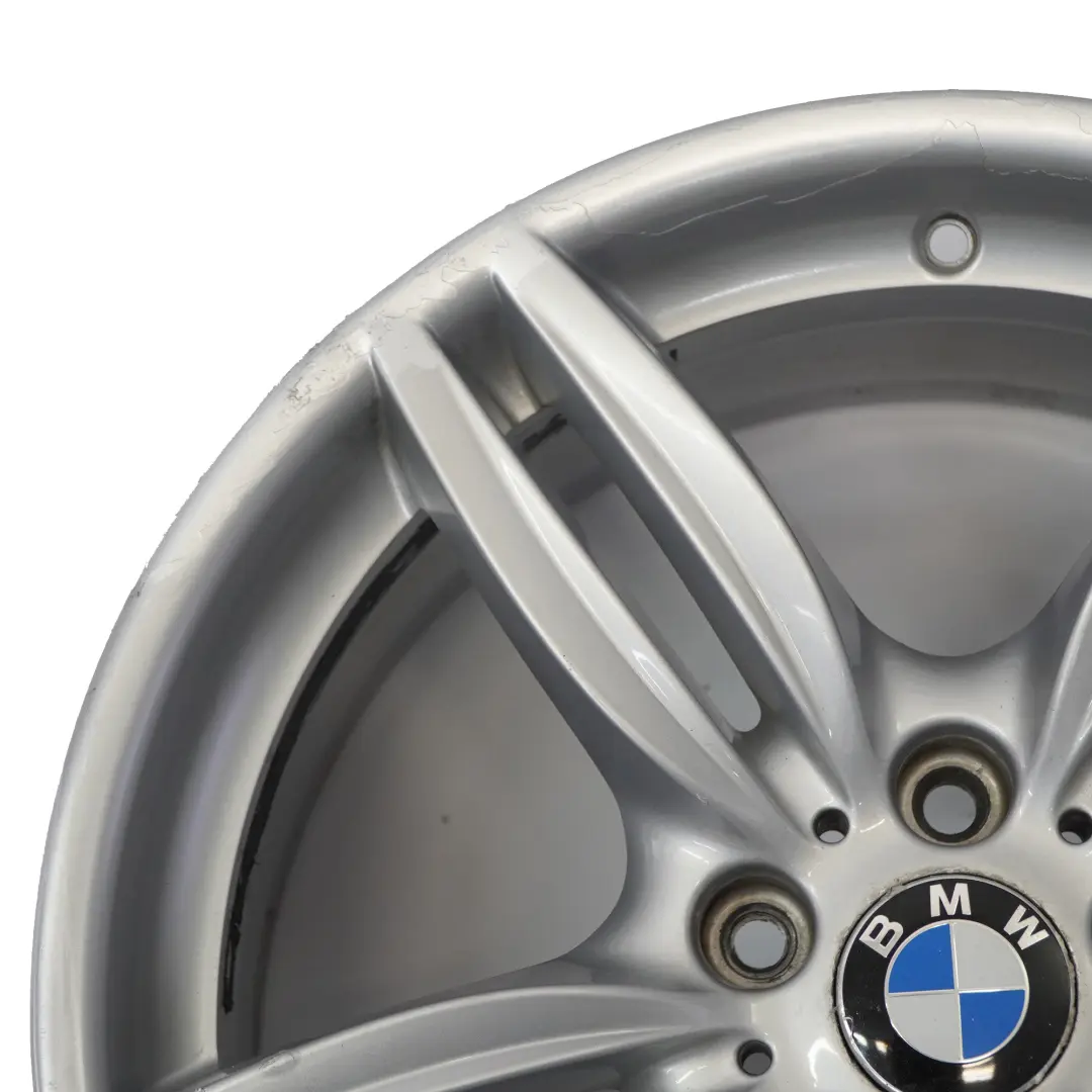 BMW F10 F12 Silver Rear Wheel Alloy Rim M Double Spoke 351 9J 19" ET:44 7842653