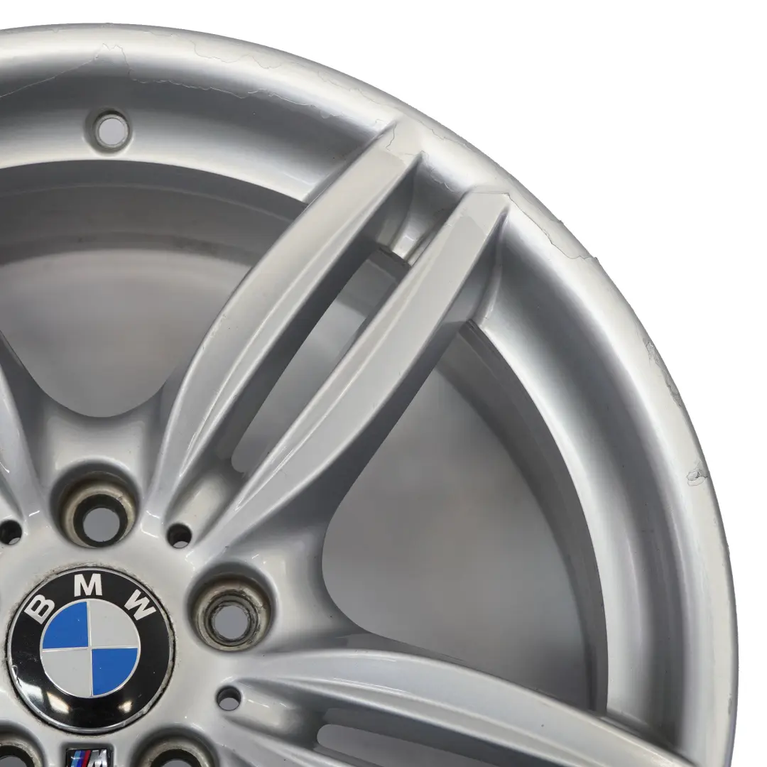 BMW F10 F12 Silver Rear Wheel Alloy Rim M Double Spoke 351 9J 19" ET:44 7842653