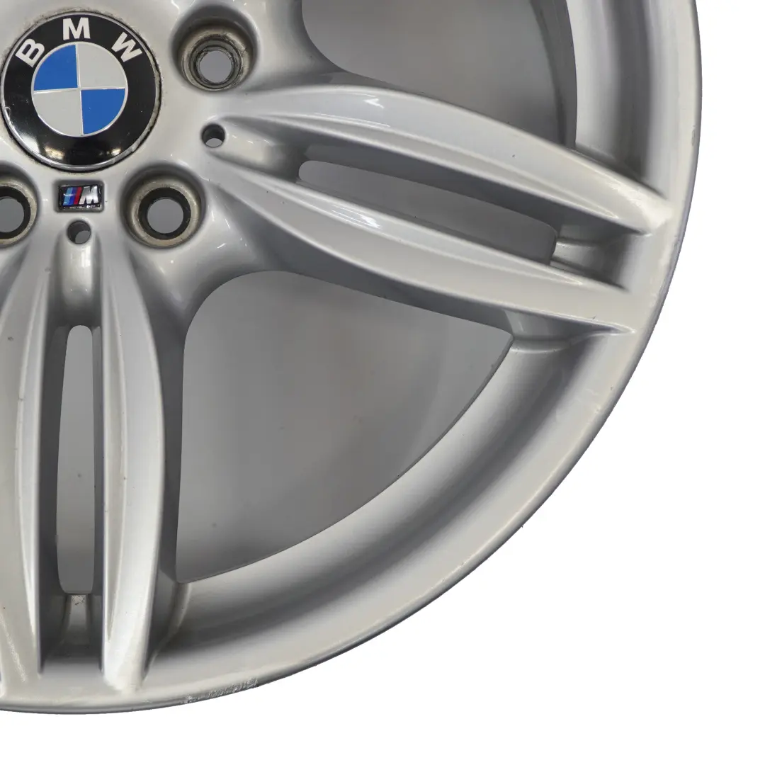 BMW F10 F12 Silver Rear Wheel Alloy Rim M Double Spoke 351 9J 19" ET:44 7842653