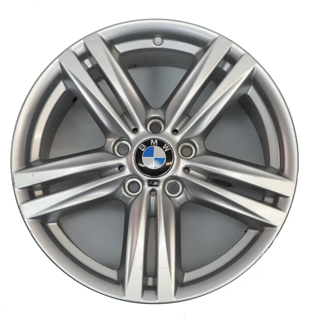 BMW F20 F21 Rear Silver Alloy Wheel Rim 18" 8J ET:52 7845853 M Star Spoke 386