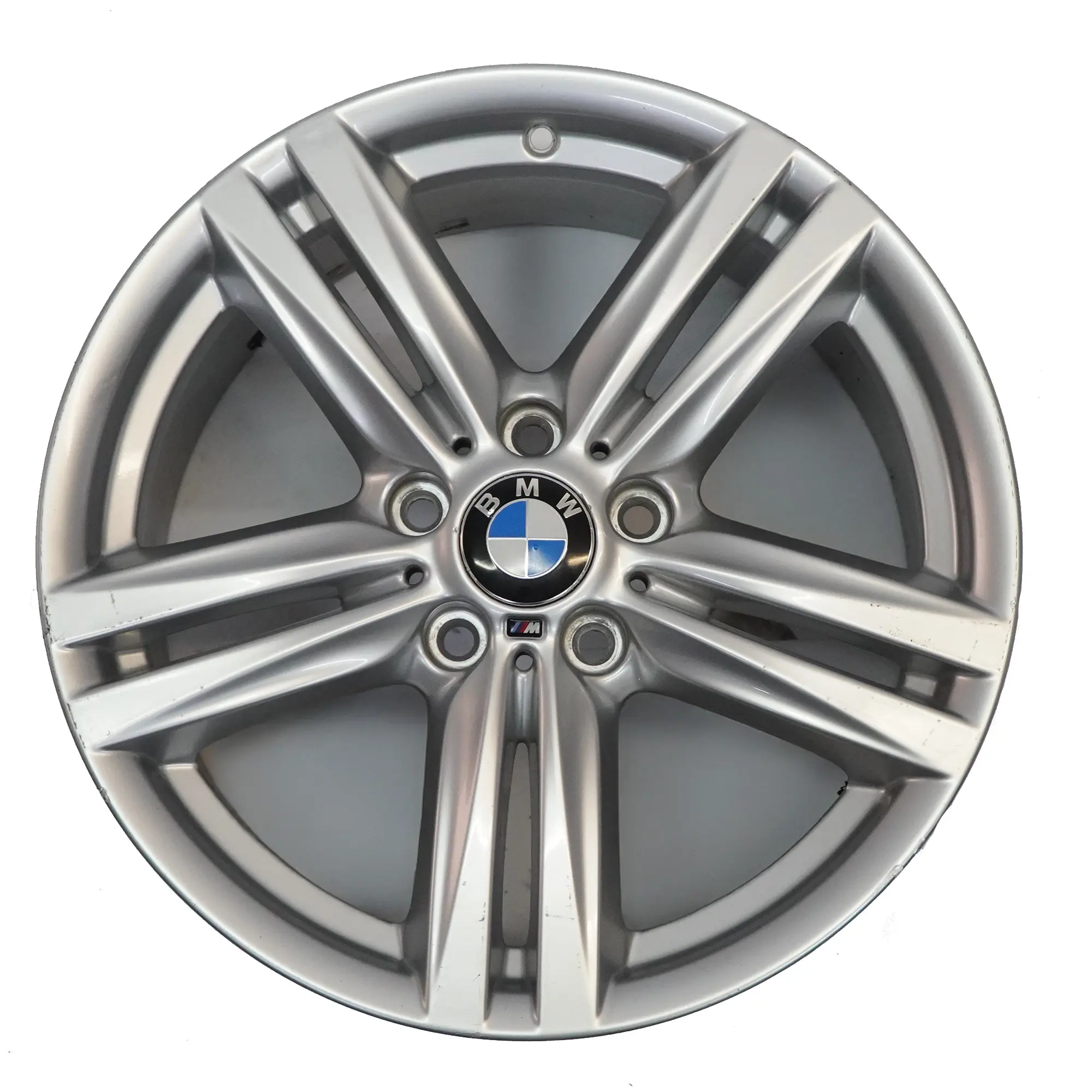 BMW F20 F21 Rear Silver Alloy Wheel Rim 18" 8J ET:52 7845853 M Star Spoke 386