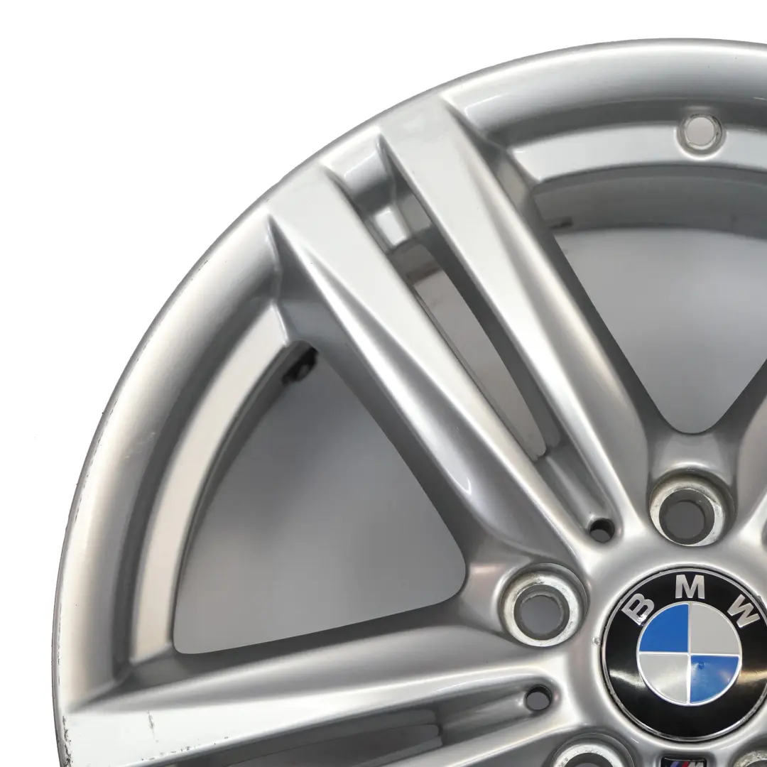 BMW F20 F21 Rear Silver Alloy Wheel Rim 18" 8J ET:52 7845853 M Star Spoke 386