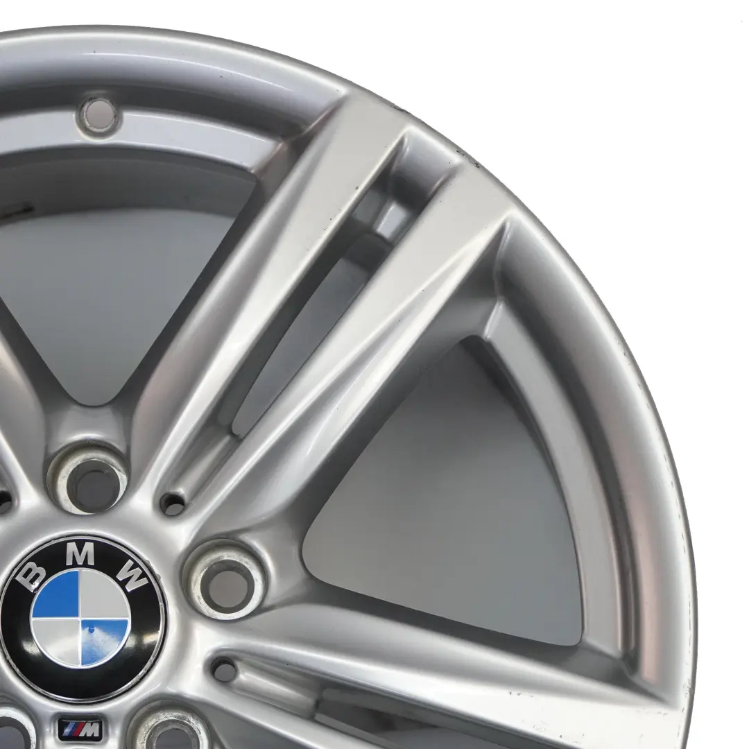 BMW F20 F21 Rear Silver Alloy Wheel Rim 18" 8J ET:52 7845853 M Star Spoke 386