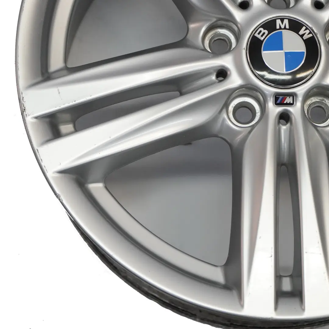 BMW F20 F21 Rear Silver Alloy Wheel Rim 18" 8J ET:52 7845853 M Star Spoke 386