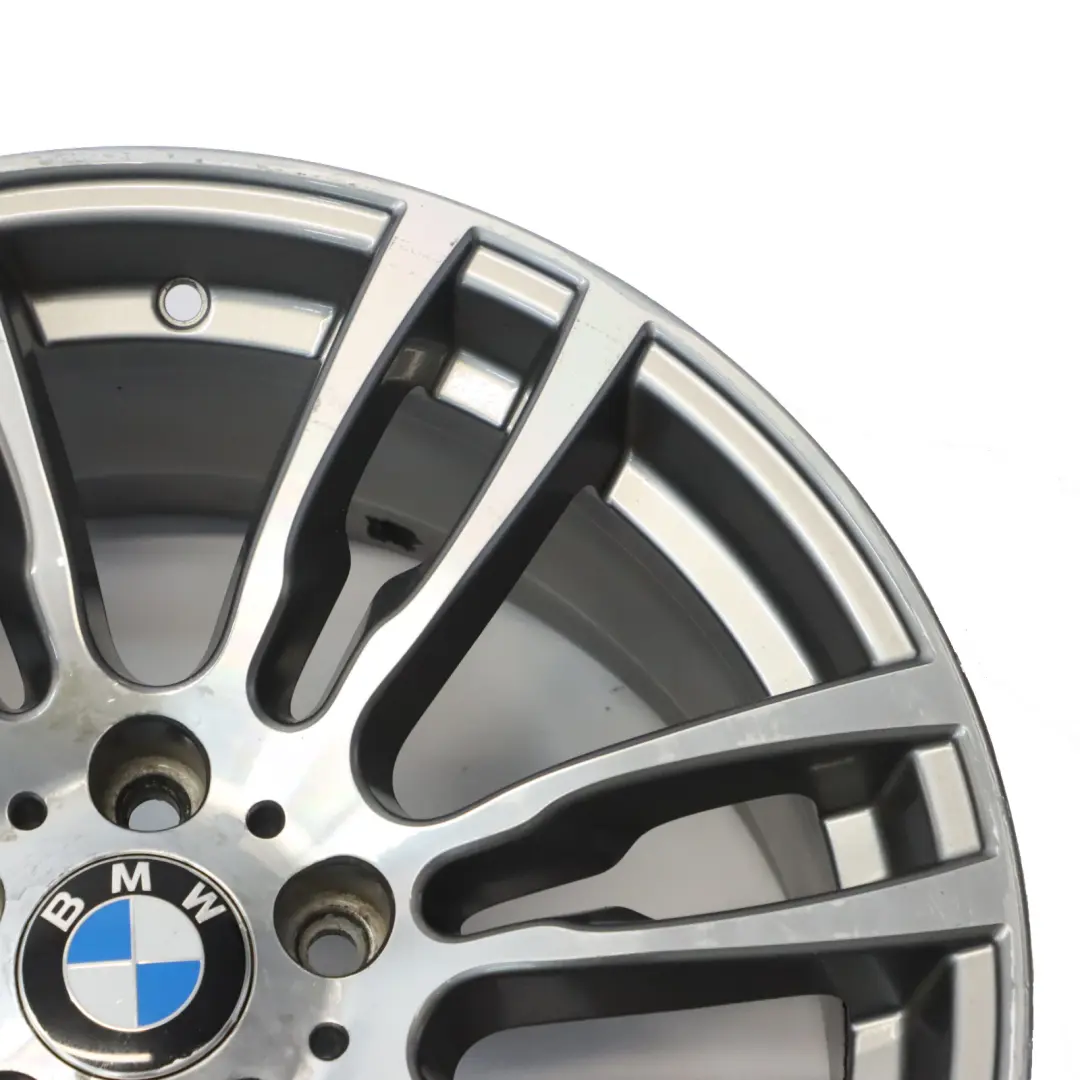 BMW F30 F31 Rear Silver Alloy Wheel Rim 19" ET:47 8,5J M Star Spoke 7845883