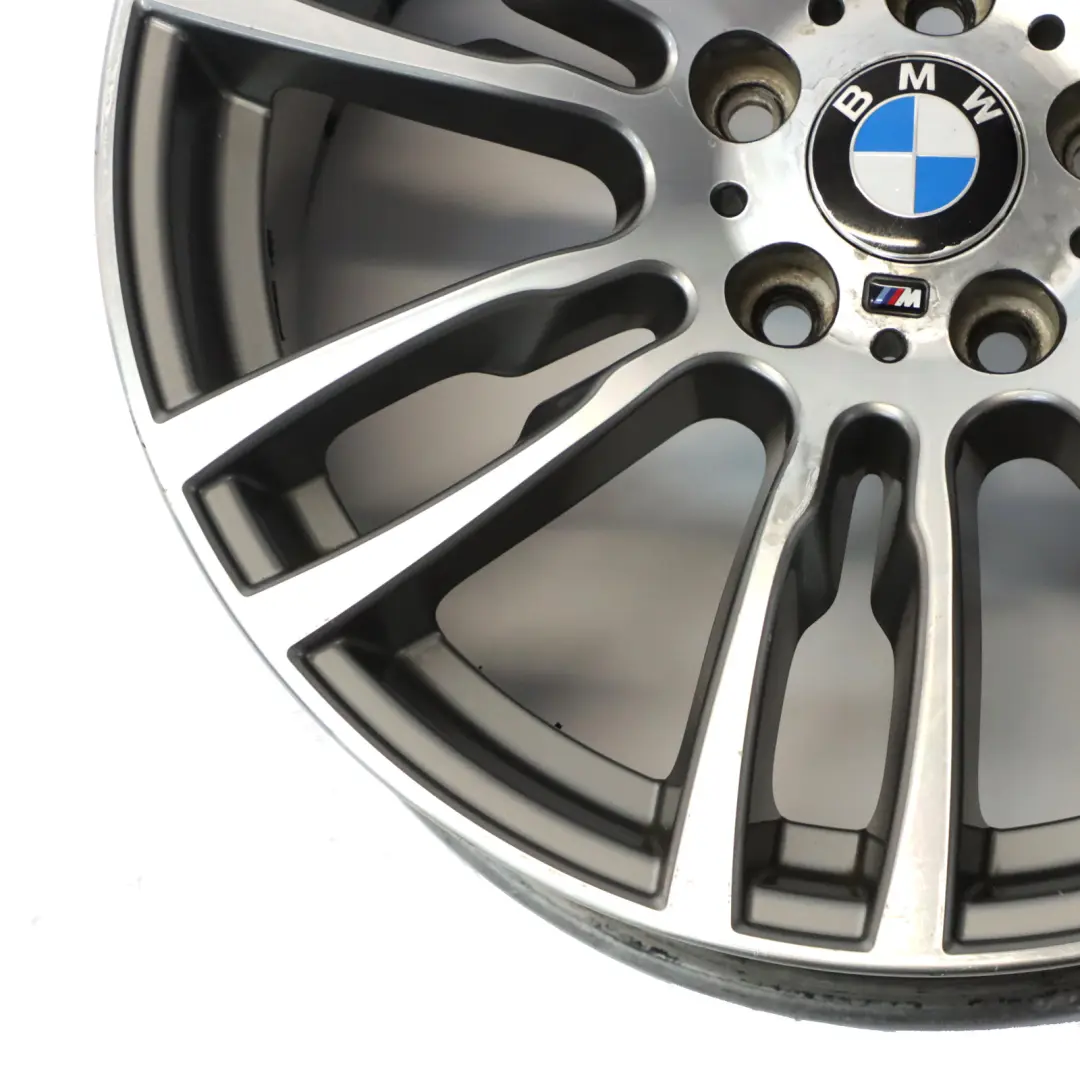 BMW F30 F31 Rear Silver Alloy Wheel Rim 19" ET:47 8,5J M Star Spoke 7845883