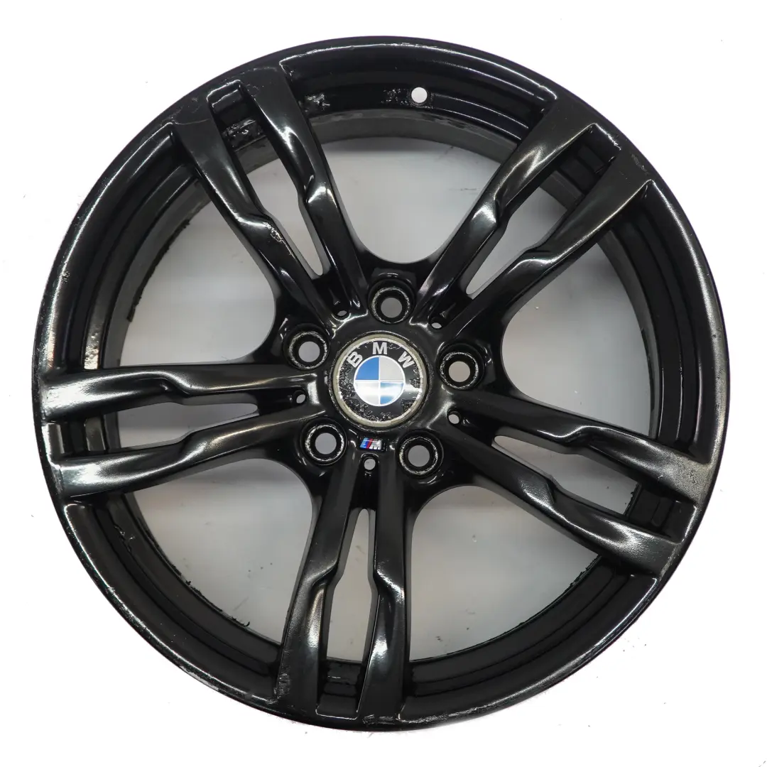 BMW F30 F31 F32 Schwarzes Rad Alufelge 18" 8J ET:34 M Doppelspeiche 441 7846778