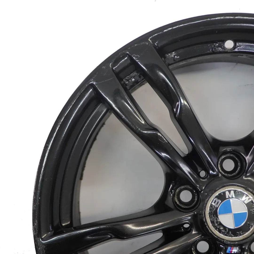 BMW F30 F31 F32 Schwarzes Rad Alufelge 18" 8J ET:34 M Doppelspeiche 441 7846778