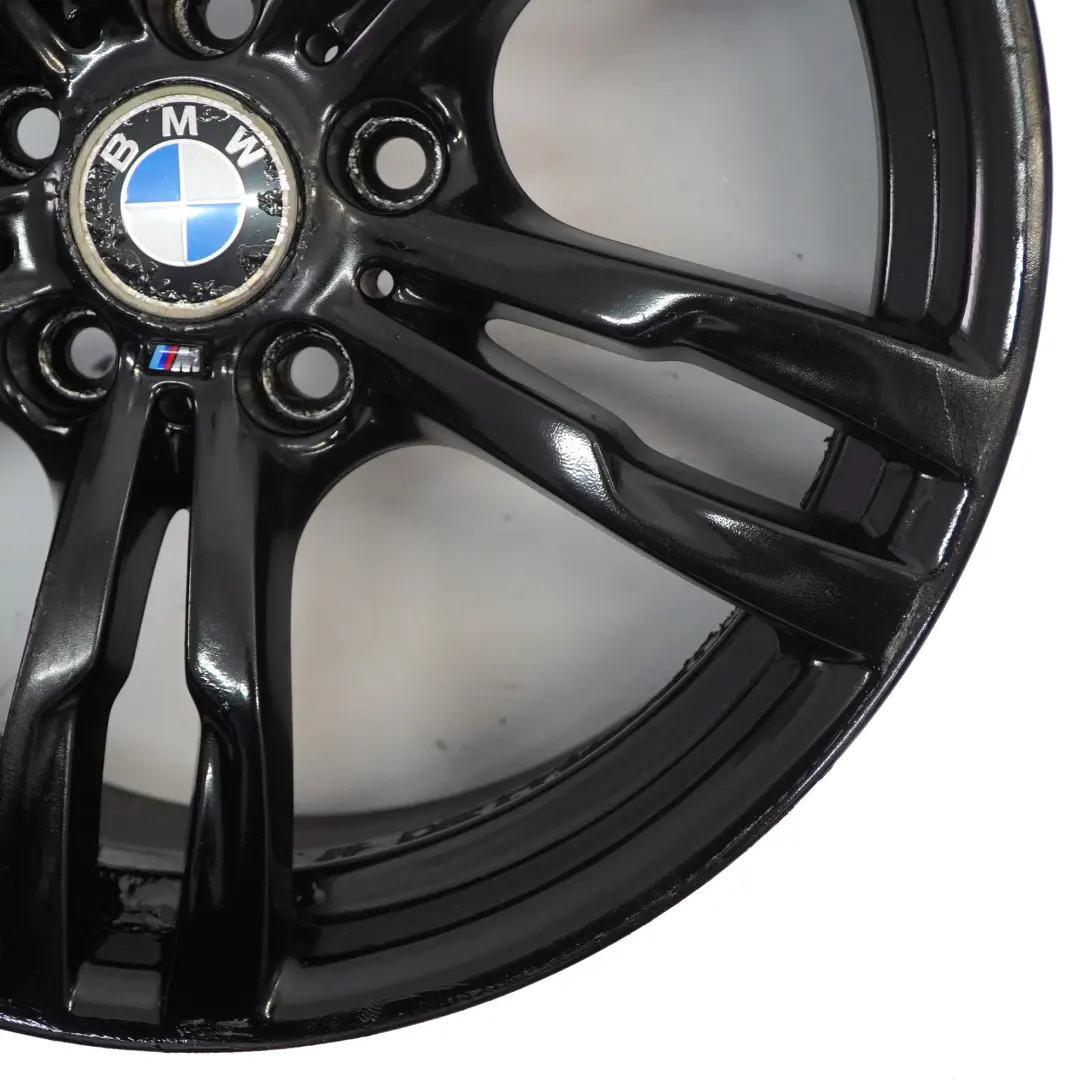 BMW F30 F31 F32 Black Wheel Alloy Rim 18" 8J ET:34 M Double Spoke 441 7846778