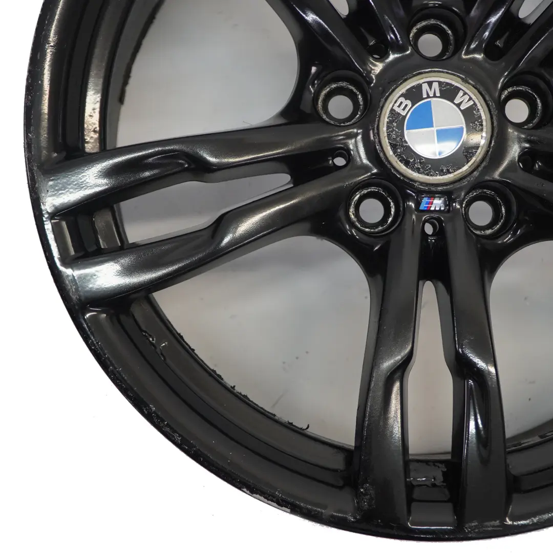 BMW F30 F31 F32 Schwarzes Rad Alufelge 18" 8J ET:34 M Doppelspeiche 441 7846778