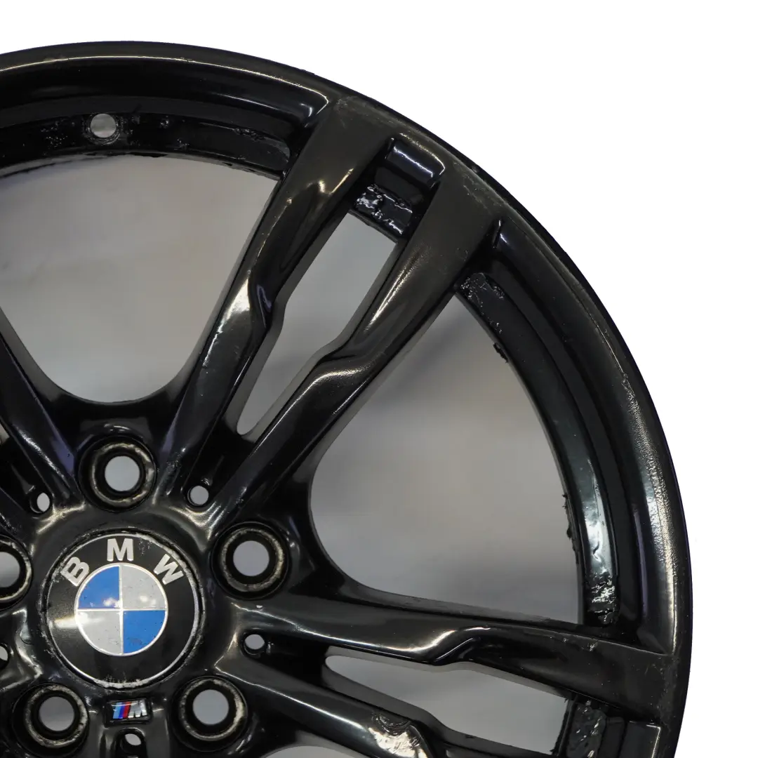 BMW F30 F31 F32 Black Wheel Alloy Rim 18" 8J ET:34 M Double Spoke 441 7846778