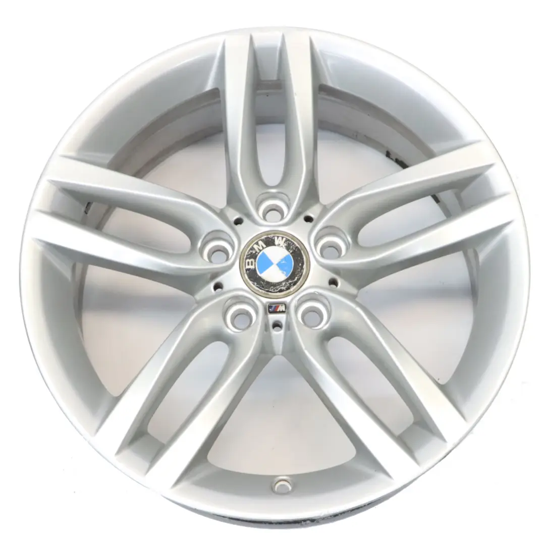 Llanta de aleación plateada BMW F20 F21 18" 7,5J ET:45 M Doble radio 461 7846784