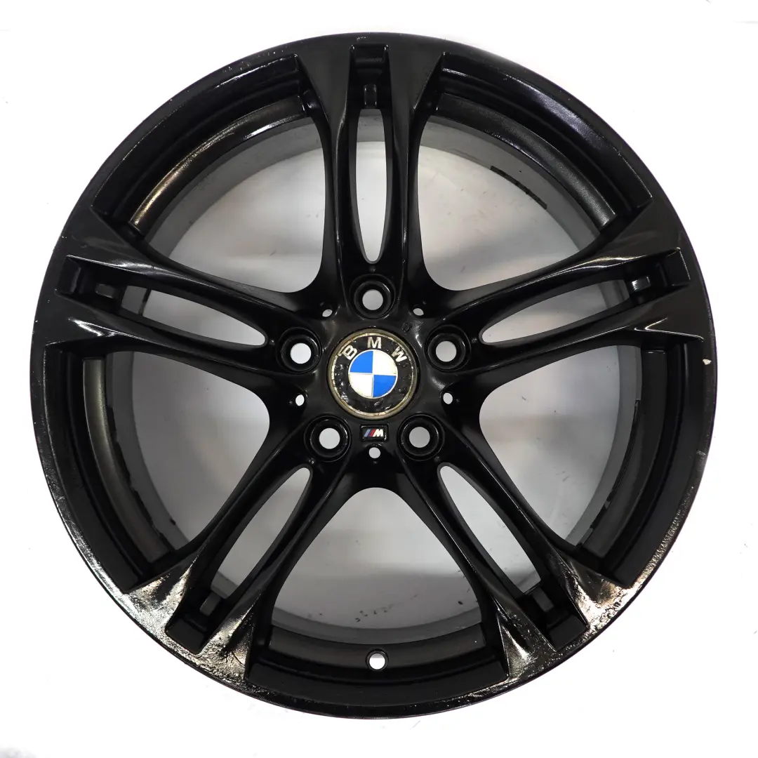 BMW F10 F06 F12 Rear Black Alloy Wheel Rim 18" 9J ET:44 M Double 613 7848573