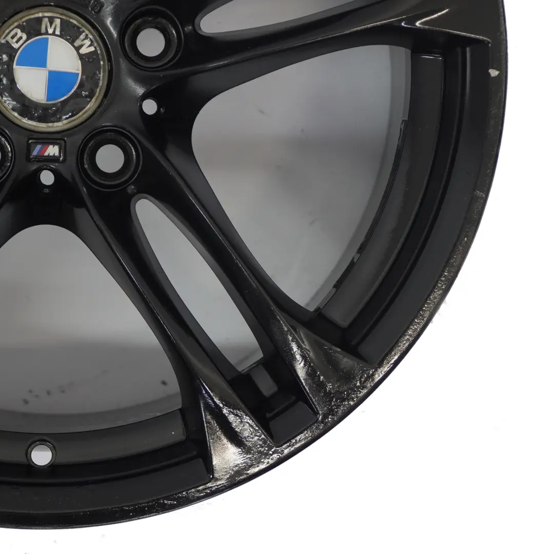 BMW F10 F06 F12 Rear Black Alloy Wheel Rim 18" 9J ET:44 M Double 613 7848573