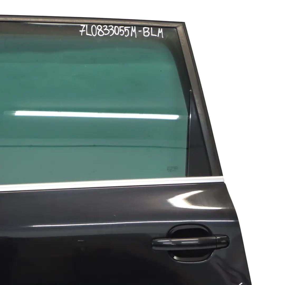 VW Volkswagen Touareg Rear Left Door N/S Black Magic Pearl - C9Z