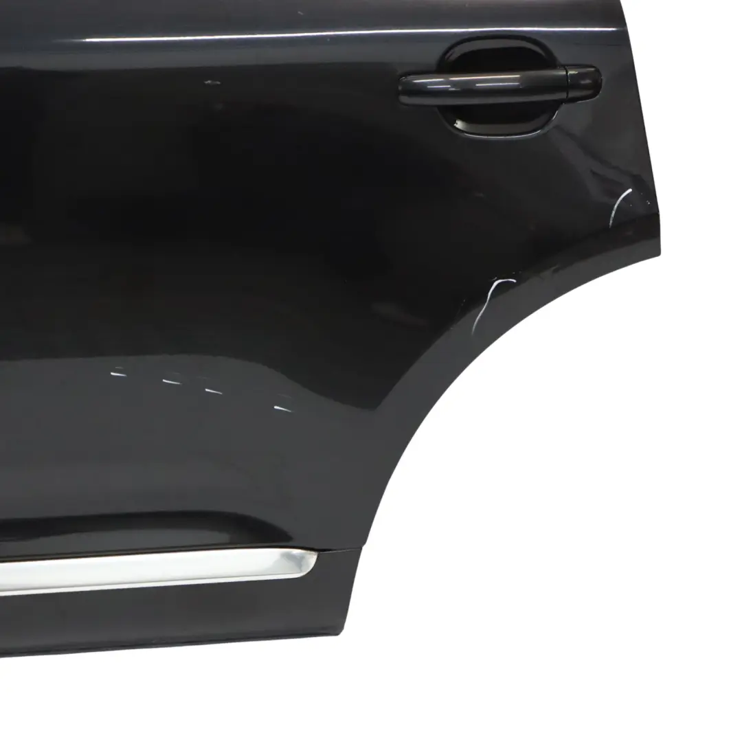 VW Volkswagen Touareg Rear Left Door N/S Black Magic Pearl - C9Z