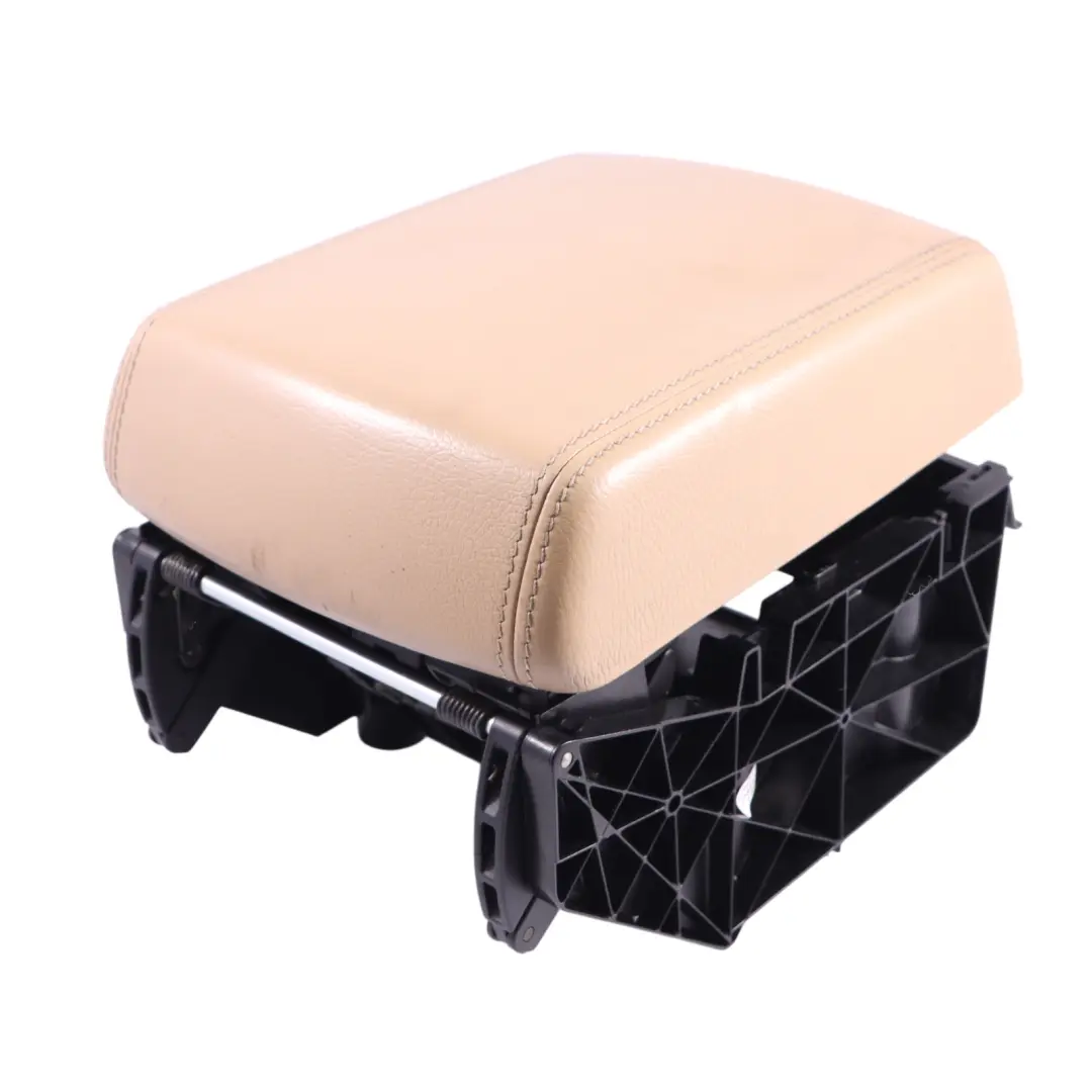 Volkswagen Touareg 7L Centre Console Armrest Storage Leather Beige