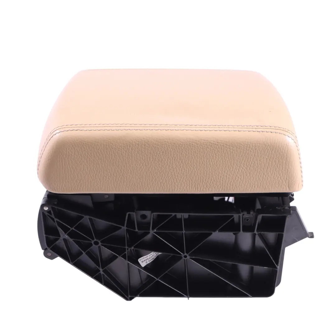 Volkswagen Touareg 7L Centre Console Armrest Storage Leather Beige