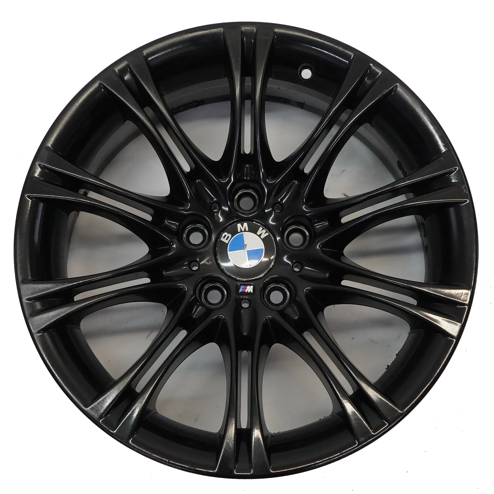 BMW E60 E61 Schwarz Leichtmetallfelge 18" 8J ET:20 M Doppelspeiche 135 8036947