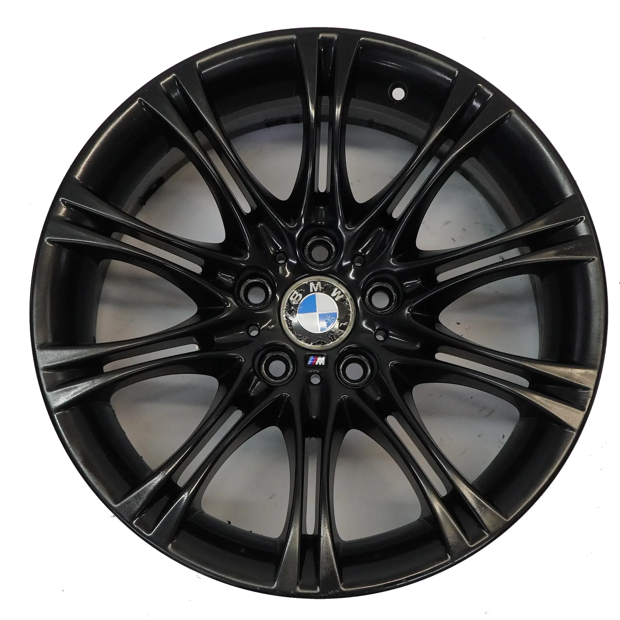 BMW E60 E61 Schwarz Leicht metall felge 18" 8J ET:20 M Doppelspeiche 135