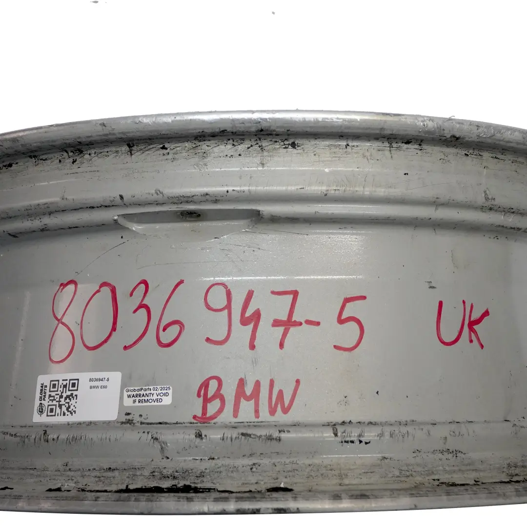 BMW 5 Series E60 E61 Silver Alloy Wheel Rim 18" ET:20 8J M Double Spoke 135