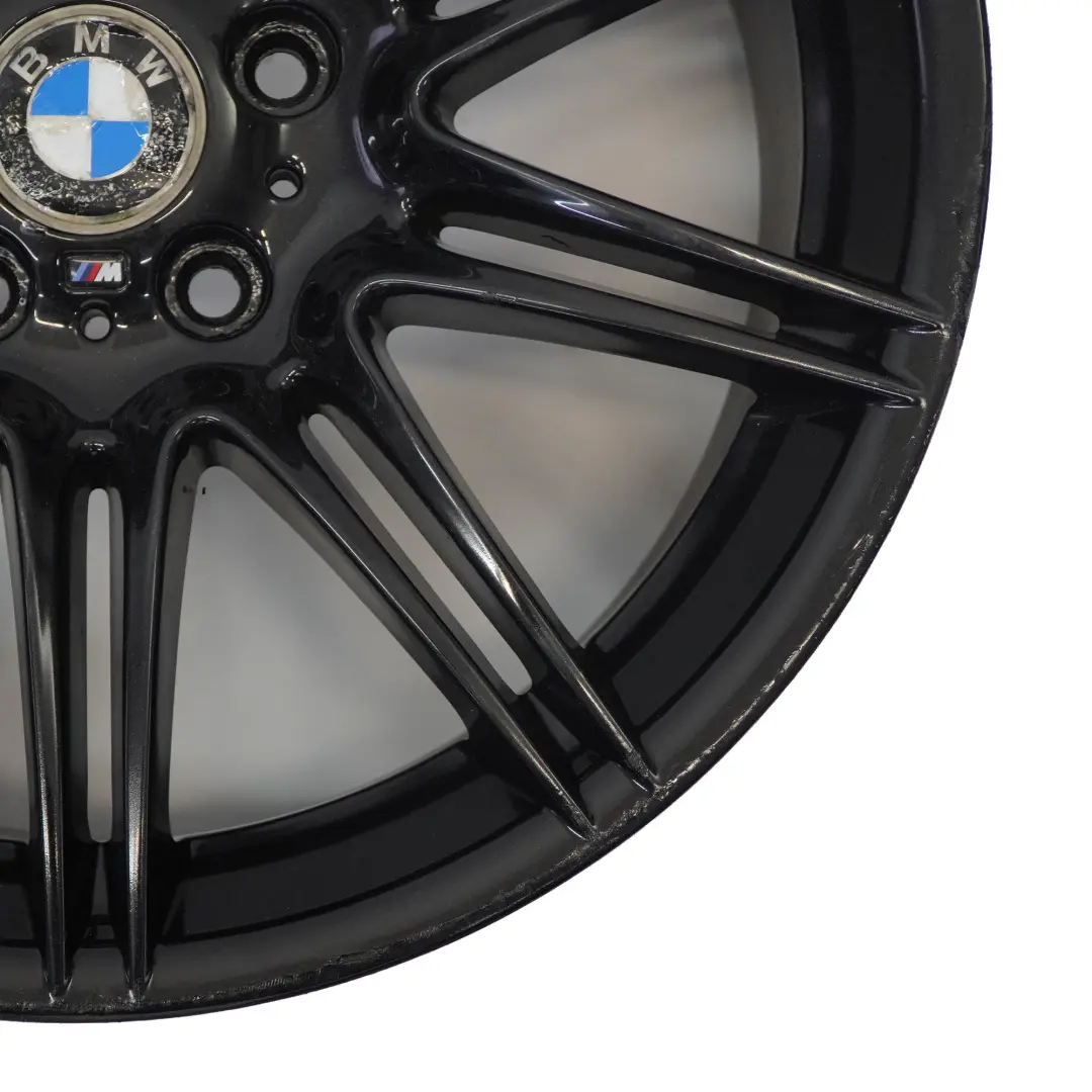 BMW E90 E91 E92 E93 Negro llanta trasera aleación 19 "M doble radio 225 9J ET:39