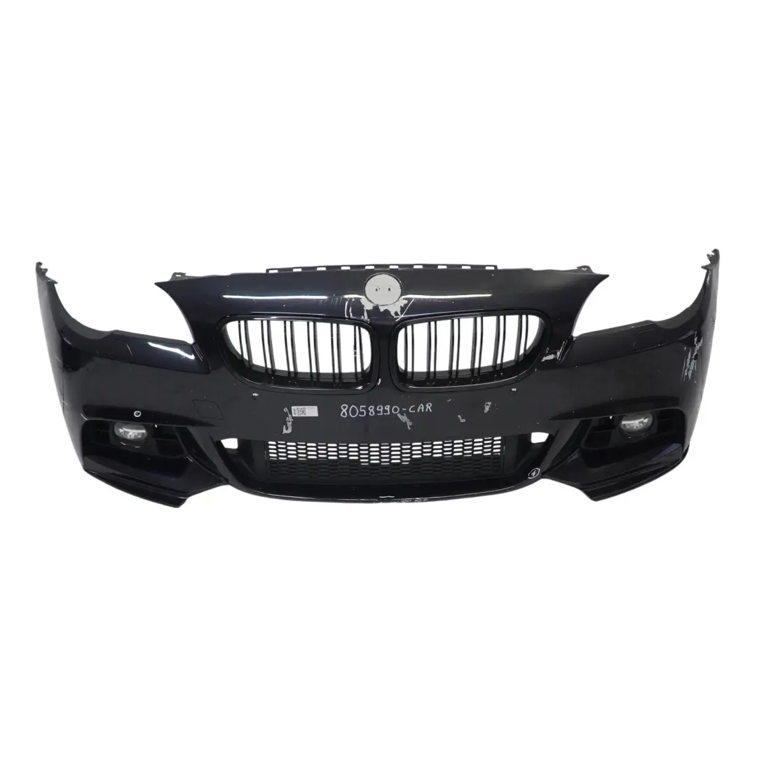 BMW F10 F11 LCI M Sport Complete Front Bumper Trim Panel Carbon Black - 416