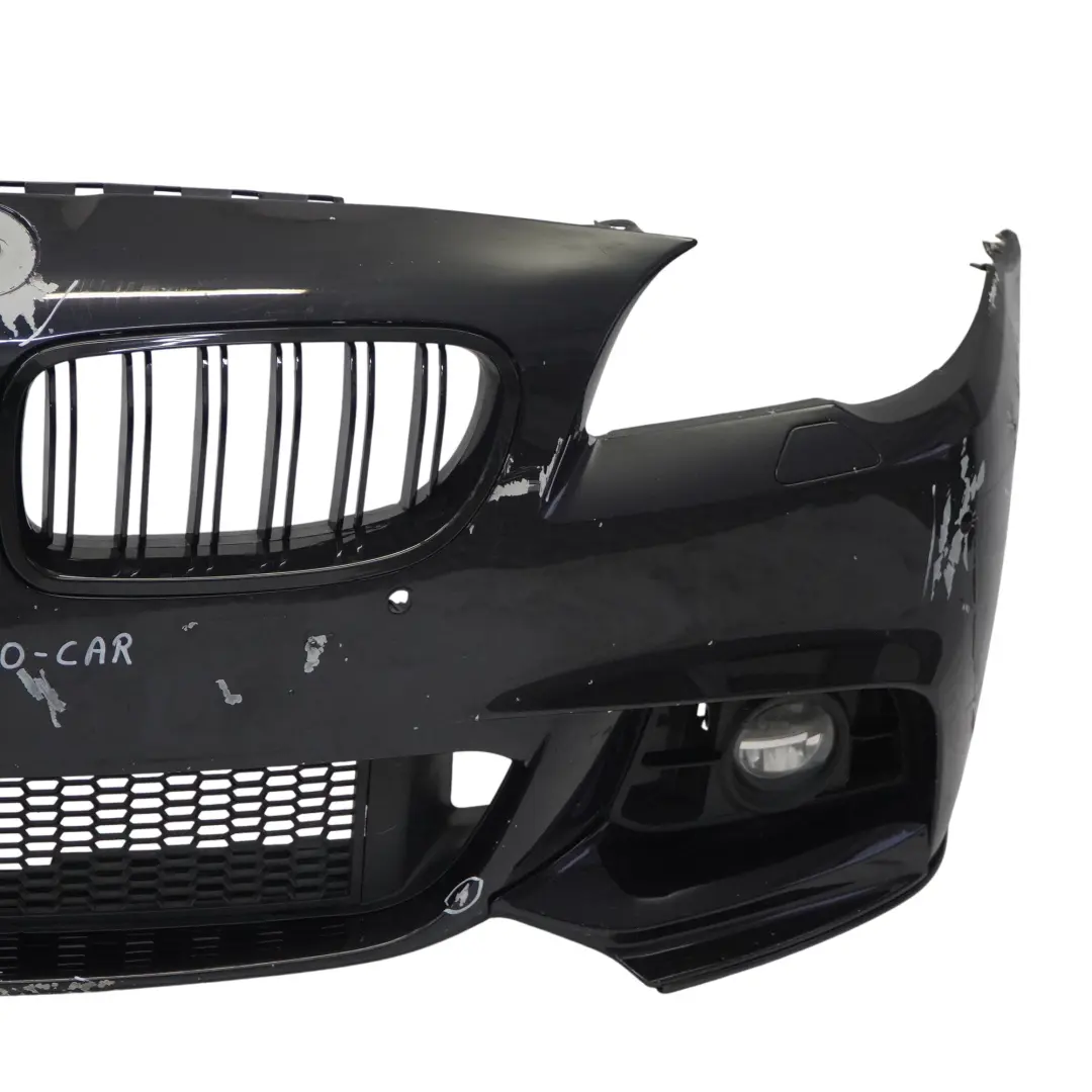 BMW F10 F11 LCI M Sport Complete Front Bumper Trim Panel Carbon Black - 416