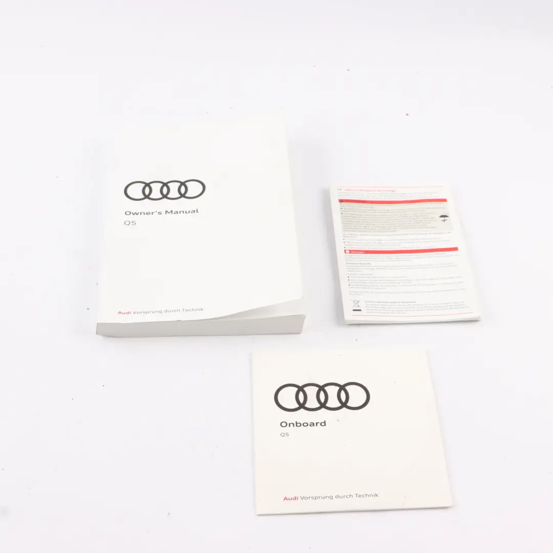 Audi SQ5 FY Owner's Handbook CD Radio Instructions Case Wallet