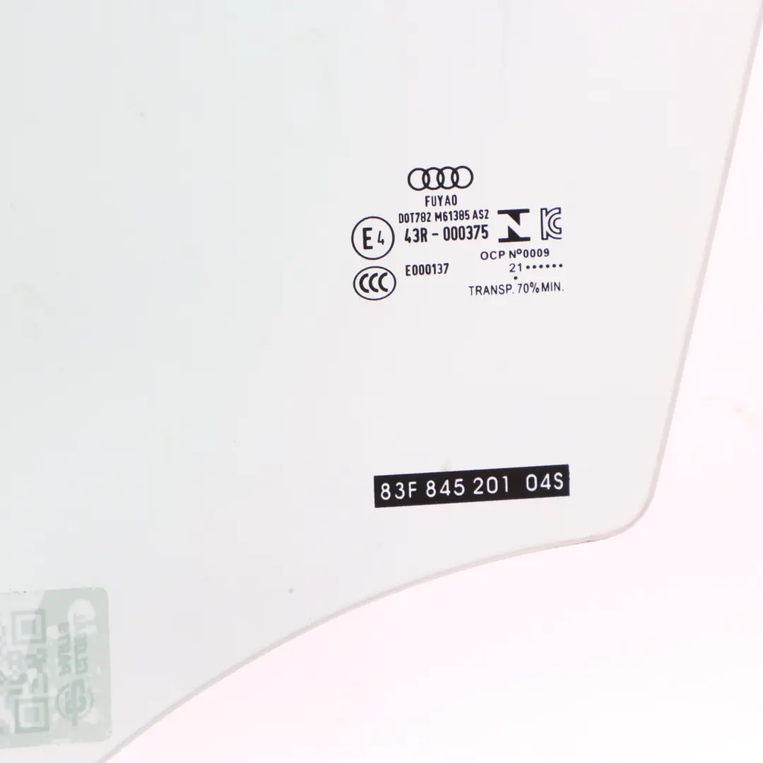 Audi RSQ3 F3 Sportback Front Door Window Glass Glazing Left N/S AS2 83F845201