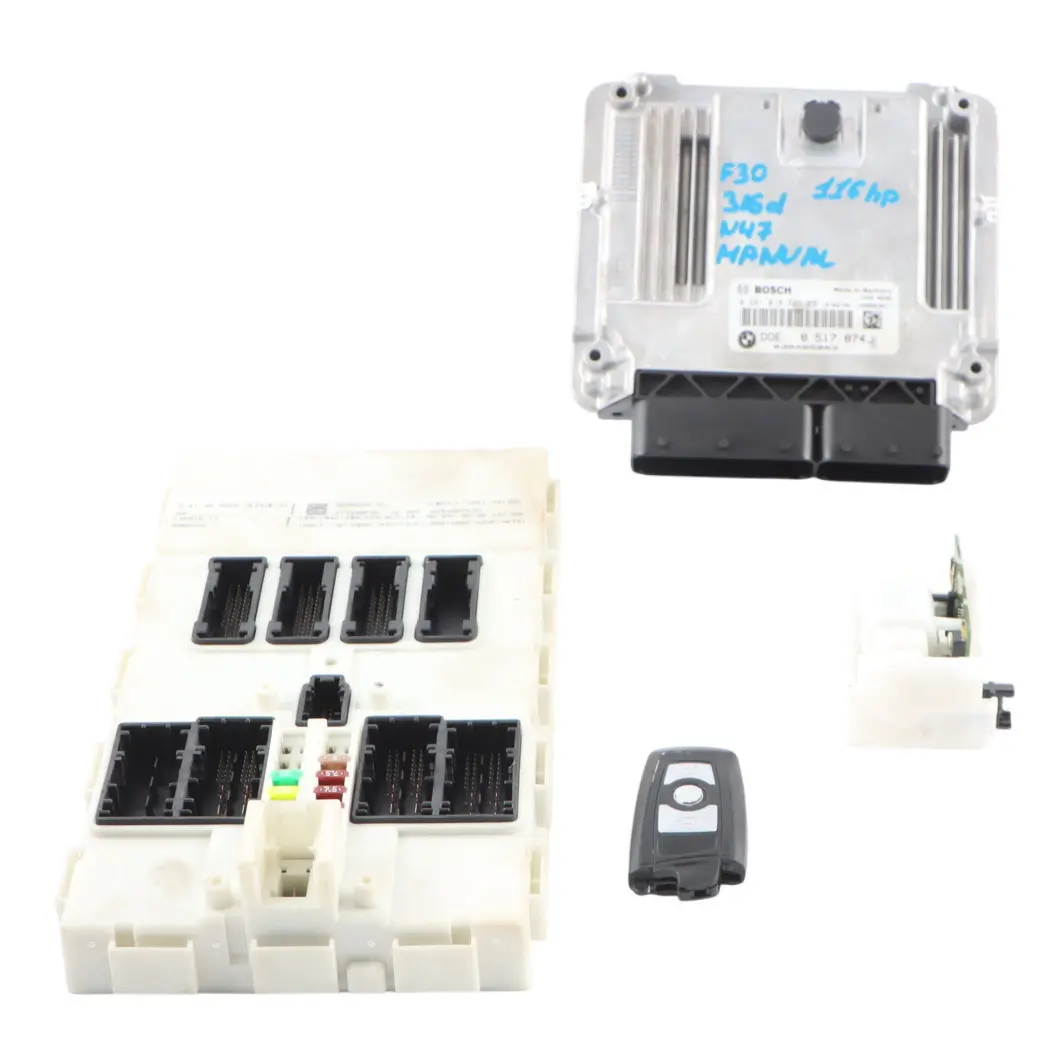 BMW F20 F21 116d N47N 116HP ECU Kit DDE 8517874 + Key + FEM + Lock Manual