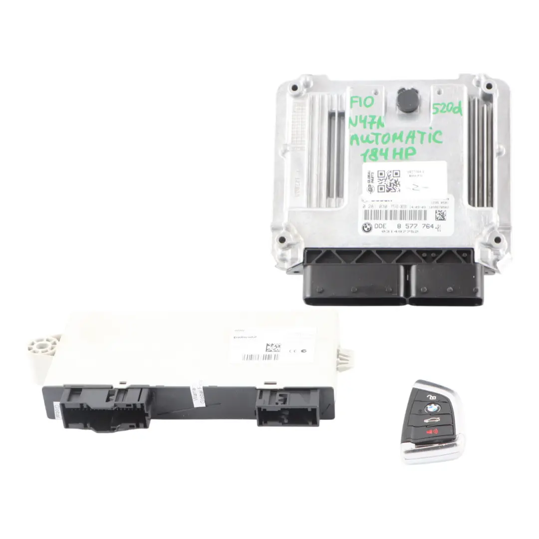 BMW F10 F11 520d Diesel N47N 184HP ECU Kit DDE 8577764 Key + CAS4 Automatic