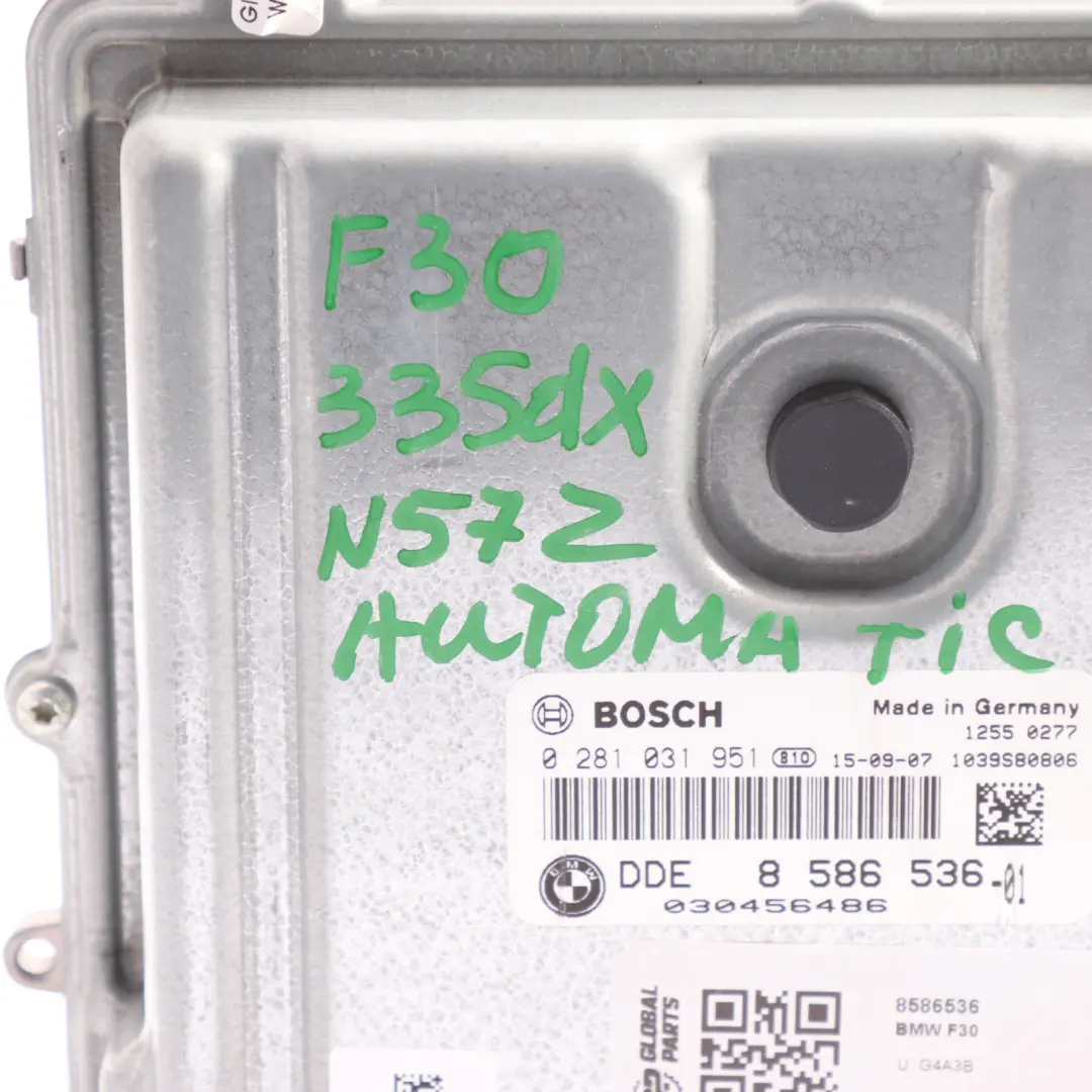 BMW F10 F30 F32 LCI 335dX 435dX 535dX N57Z 313HP Control Unit ECU DME 8586536