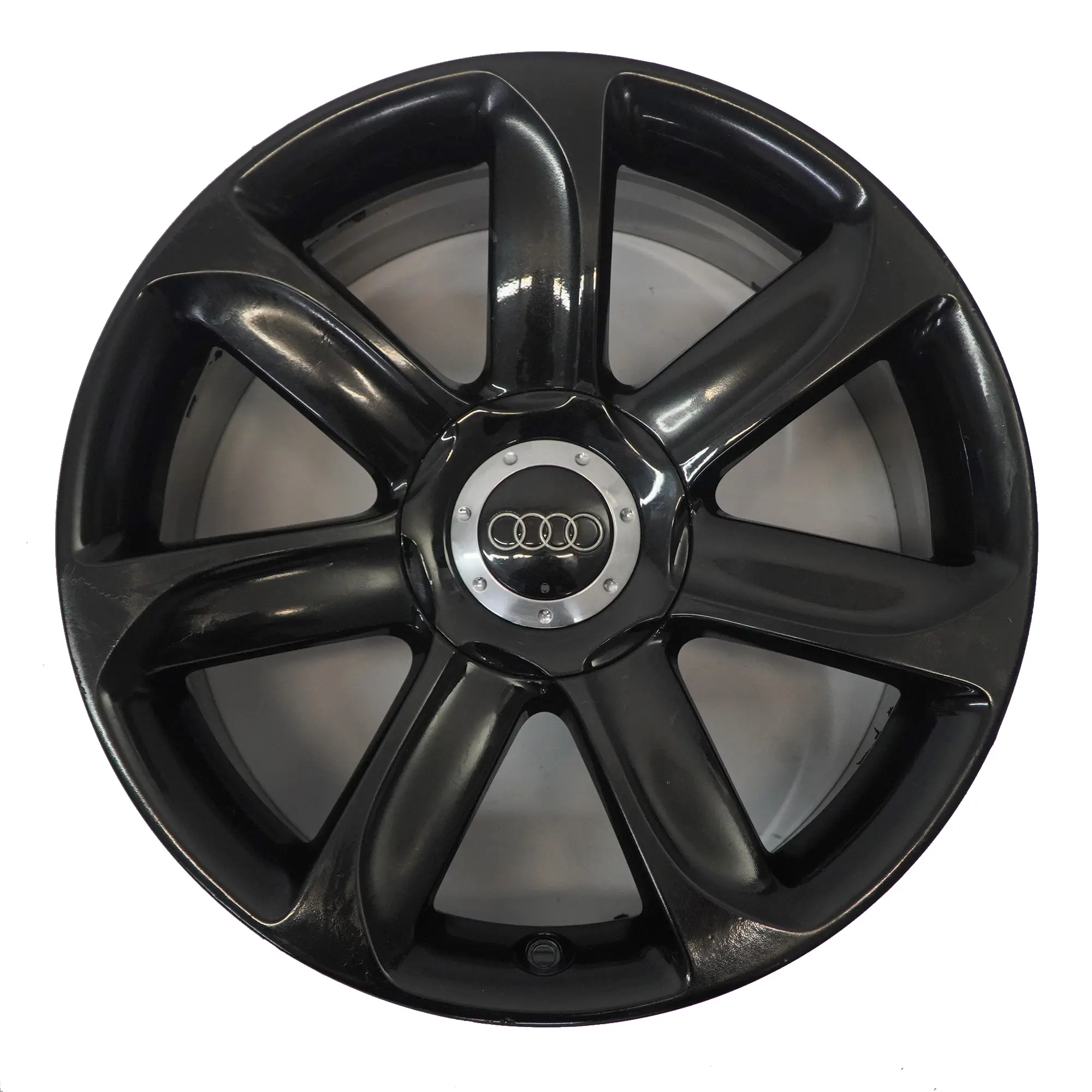 Audi TT Mk2 8J Black Alloy Wheel Rim 18" ET:52 9J 7-Spoke 8J0601025AC