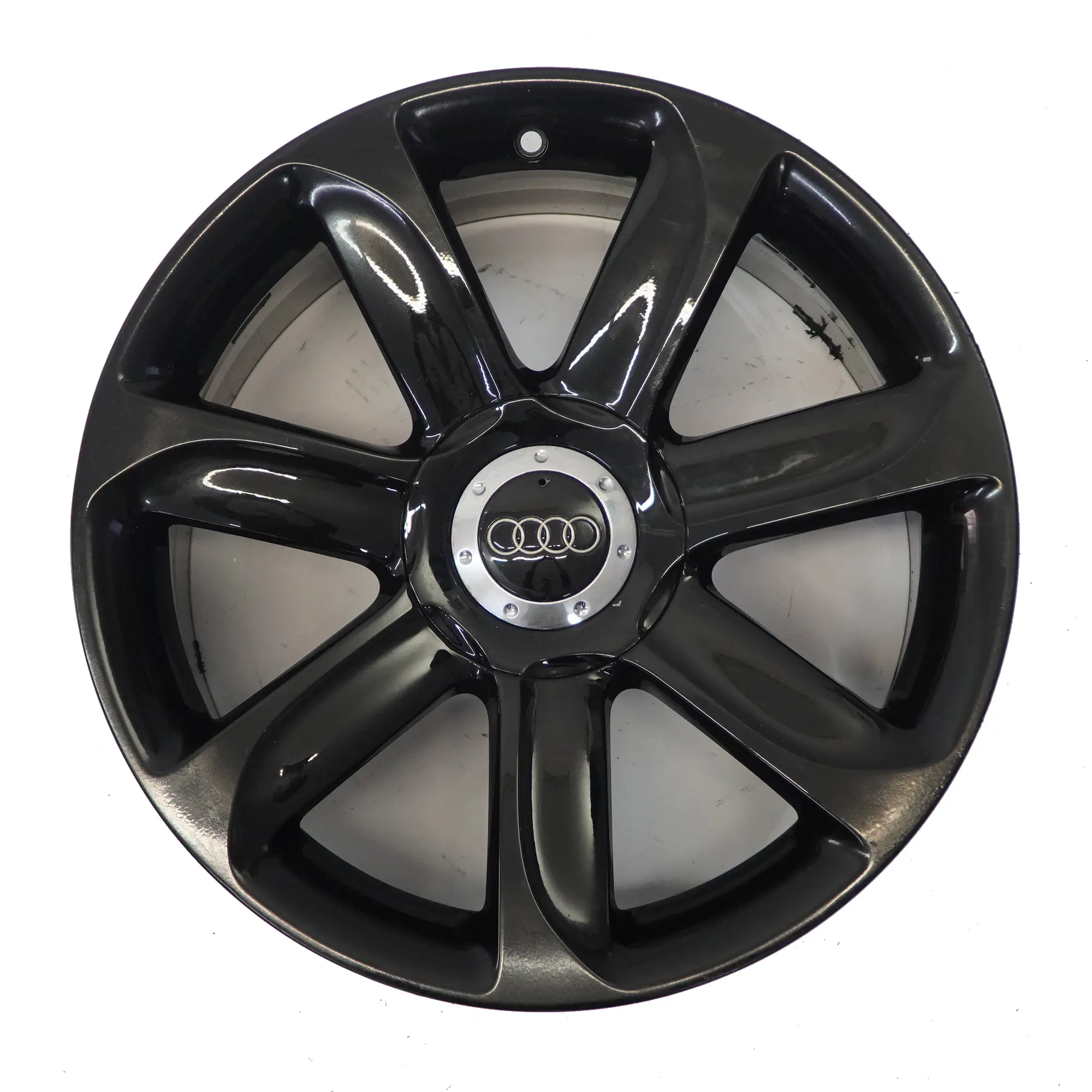 Audi TT Mk2 8J Black Alloy Wheel Rim 18" ET:52 9J 7-Spoke 8J0601025AC