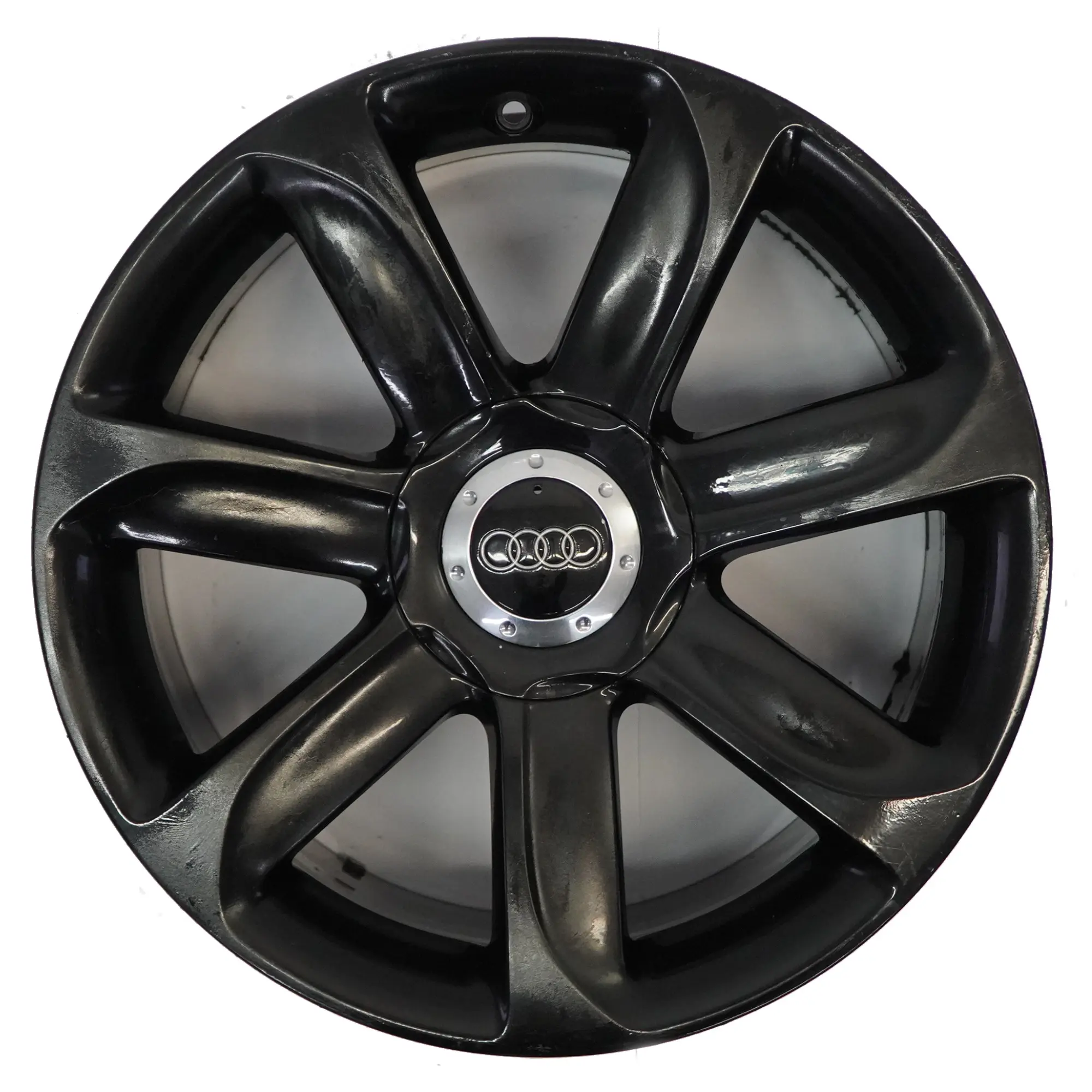 Audi TT Mk2 8J Black Alloy Wheel Rim 18" ET:52 9J 7-Spoke 8J0601025AC