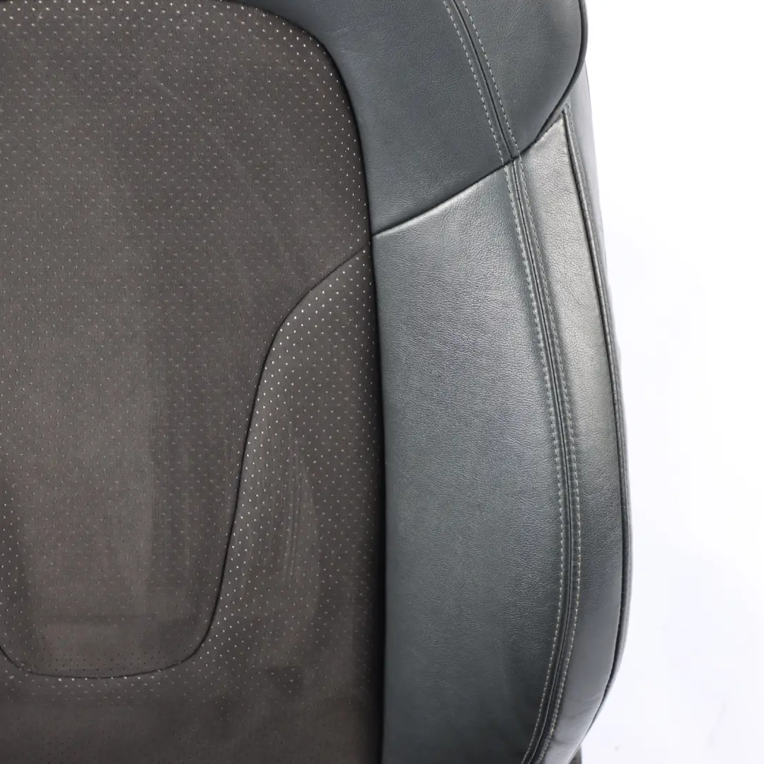 Audi TT 8J Coupe Sport Seat Front Left N/S S-Line Alcantara Leather Black Grey