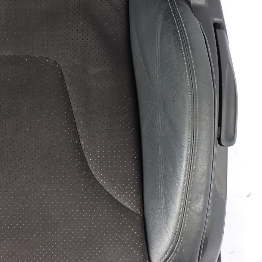 Audi TT 8J Coupe Sport Seat Front Left N/S S-Line Alcantara Leather Black Grey