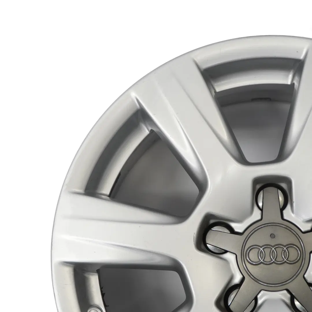 Audi A4 B8 8K Silver Wheel Alloy Rim 16" ET:45 7,5J 7-Spoke 8K0601025A